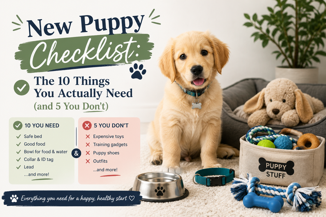 New Puppy Checklist: 10 Things You Actually Need (and 5 You Don't) | Tag A Paw