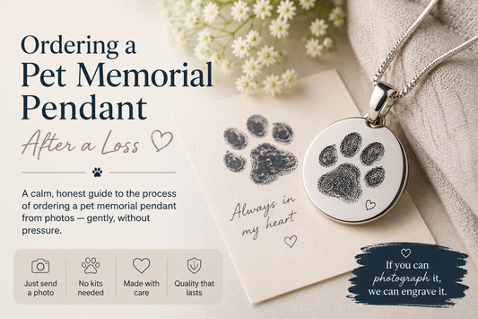 Ordering a Memorial Fingerprint Pendant After a Loss