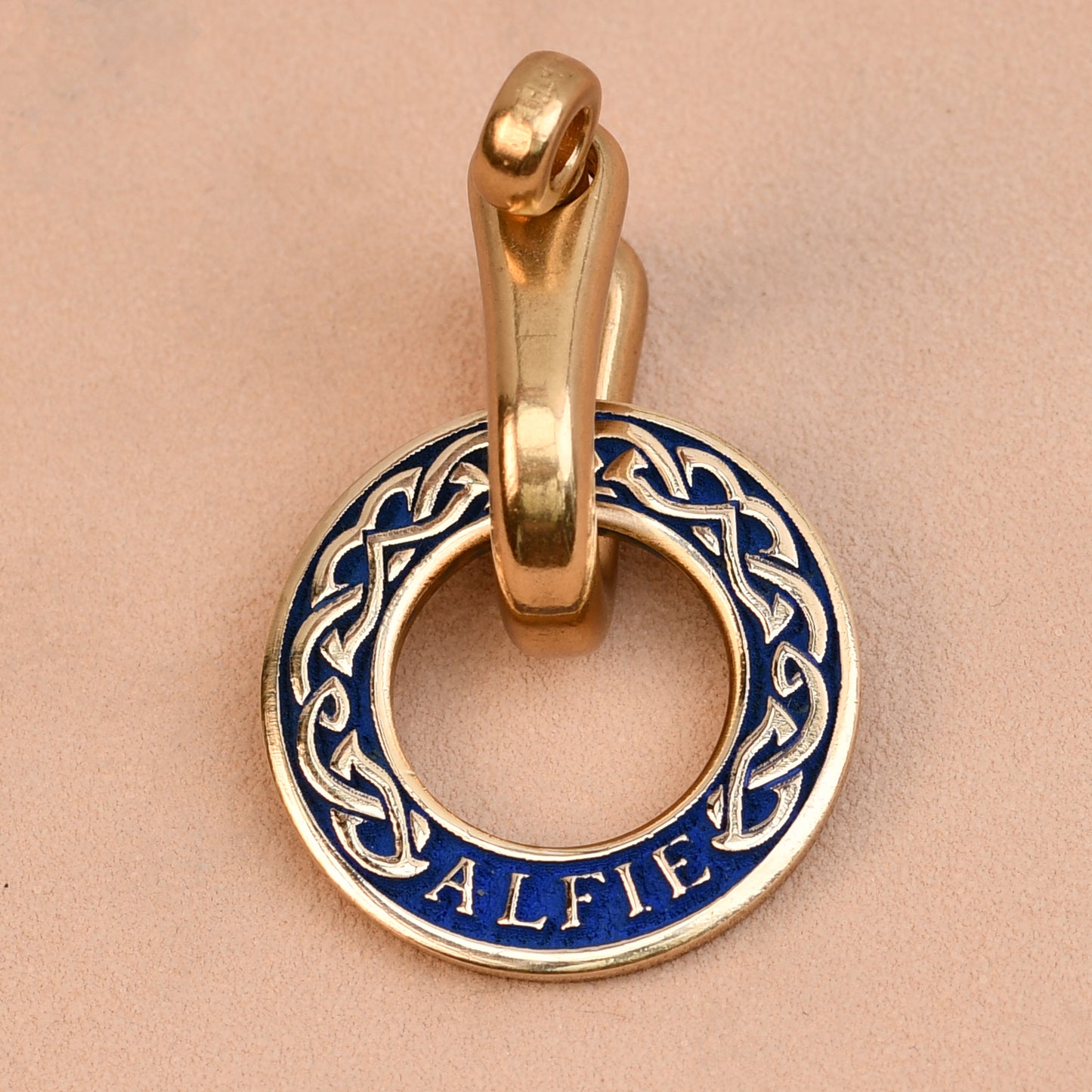 The Guardian Tag – Celtic Dog Tag in Solid Brass