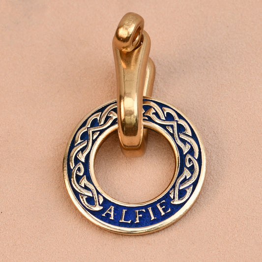 The Guardian Tag – Celtic Dog Tag in Solid Brass